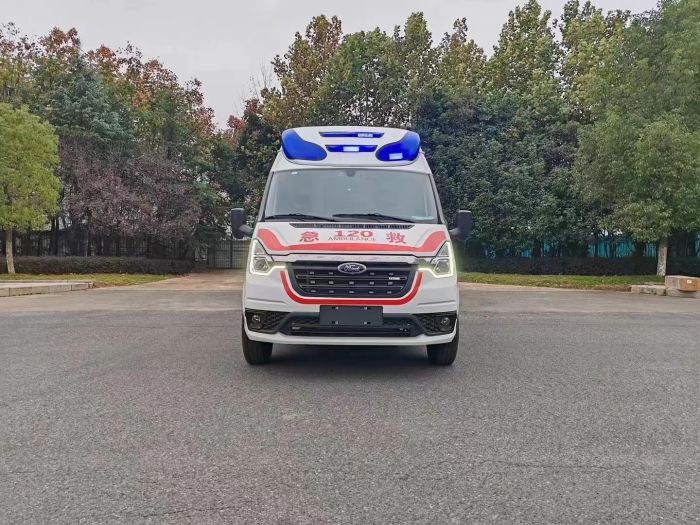 新款福特新世代全順長軸V348柴油高頂重癥監(jiān)護型救護車！